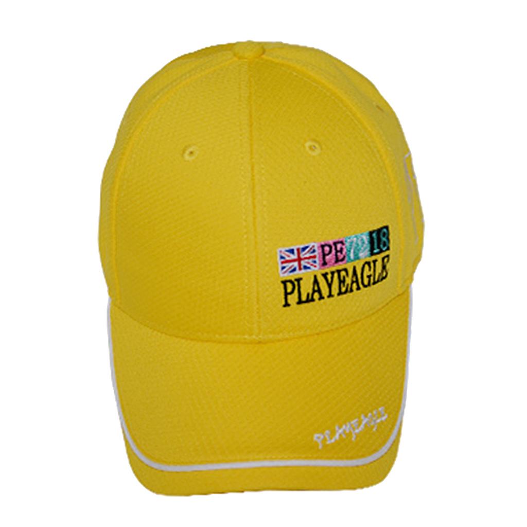 Golf Hat Adjustable Sports Caps Running Tennis Baseball Sun Cap Yellow