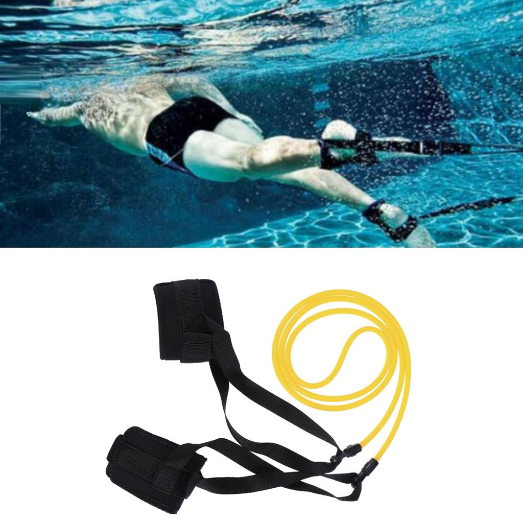 Kids Adults Swim Training Belts Elastic Band Kids Yelloiw