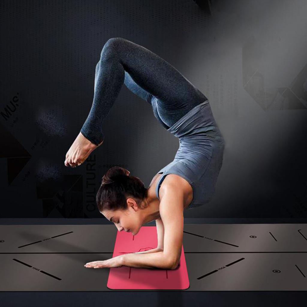 Yoga Knee Mat Exercise Gym Mat Non Slip for Pilates Black