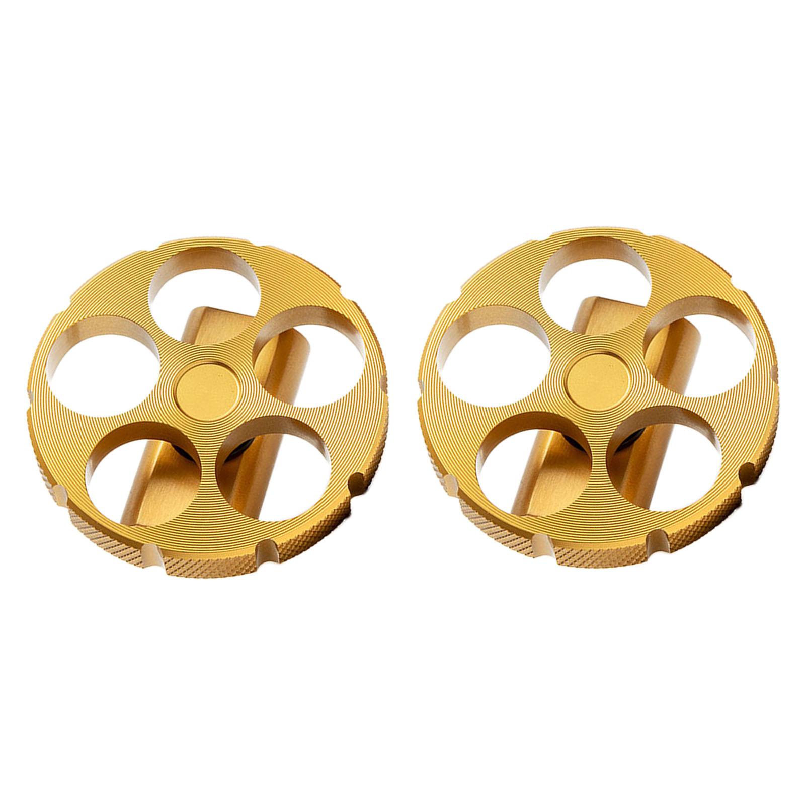 1Pair Axle Hinge Clamp Lever Parts Fit Brompton Folding Bike Gold