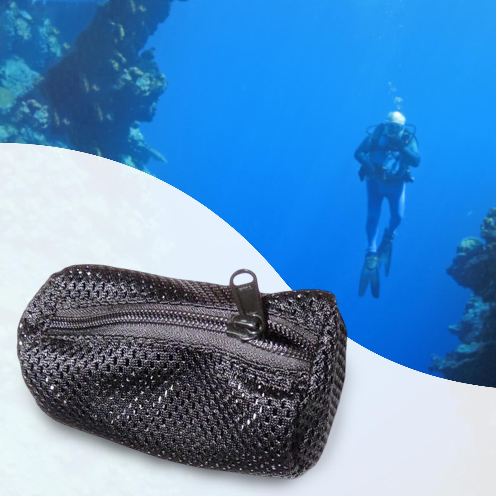 Technical Diving Weight Pocket Mesh Pocket Inner Pocket Zip up Black S