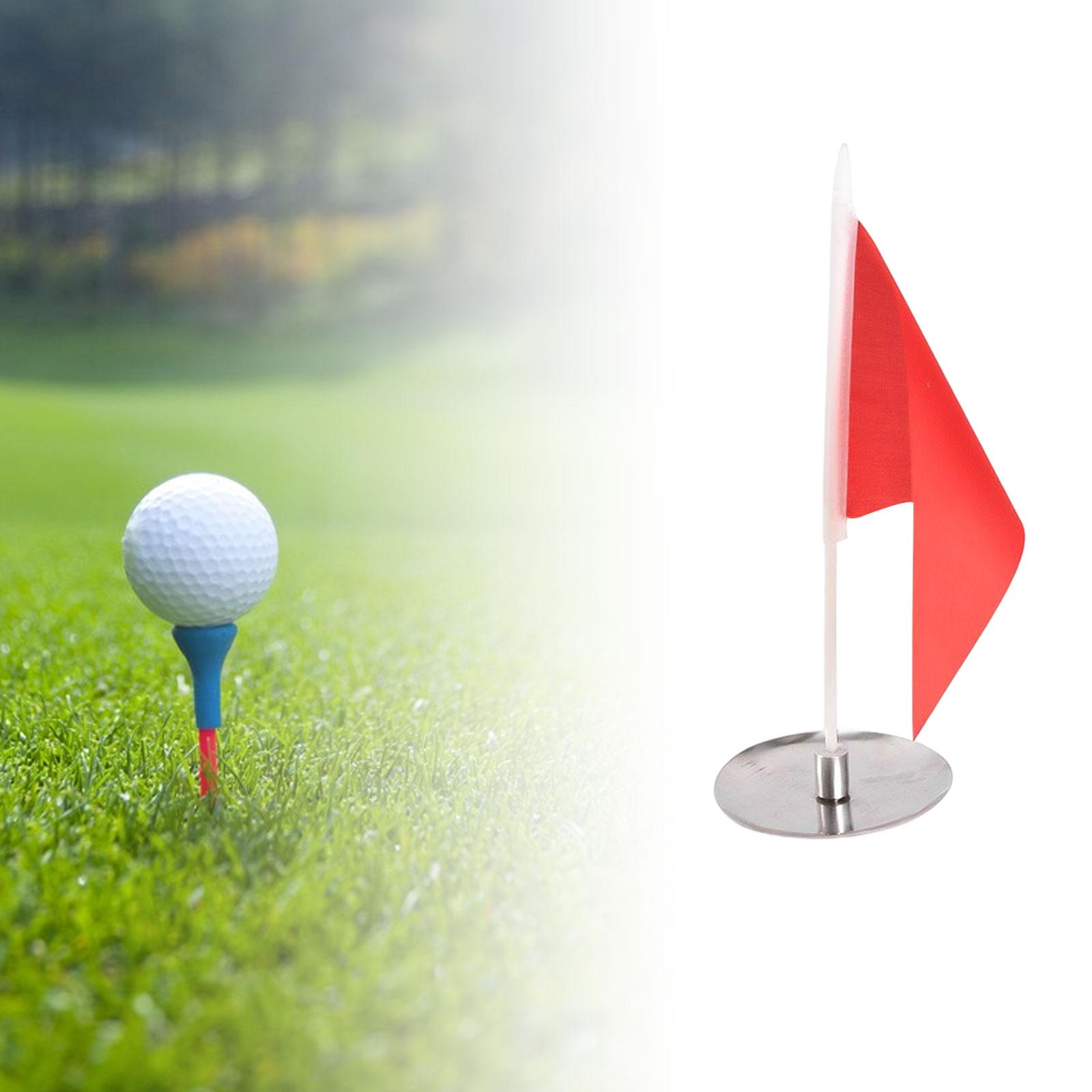 Miniature Golf Flagstick Trainging Accessory Red Flag for Backyard Garden