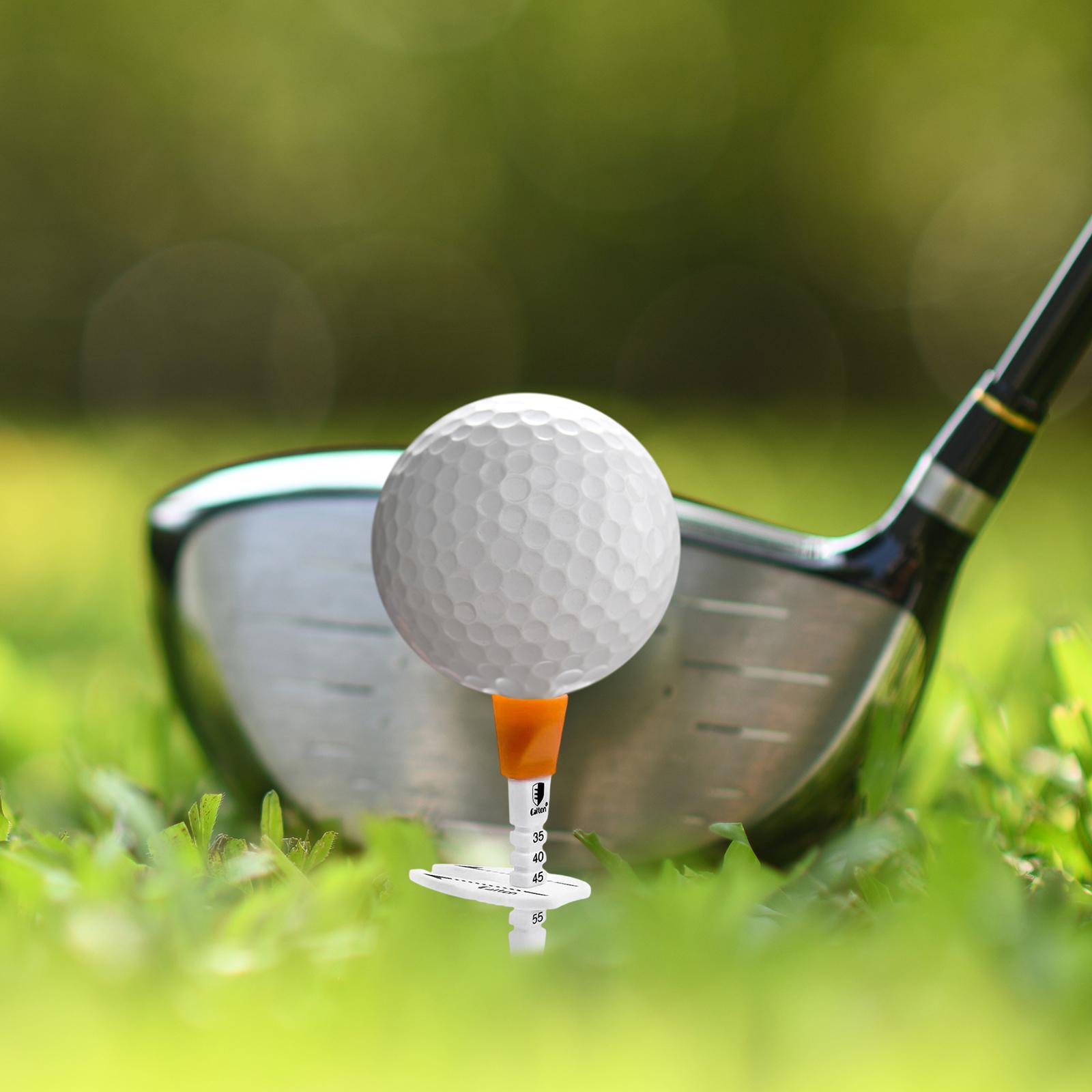 Adjustable Golf Tee Sports Accessories Parts High Stability Golf Ball Holder Orange 