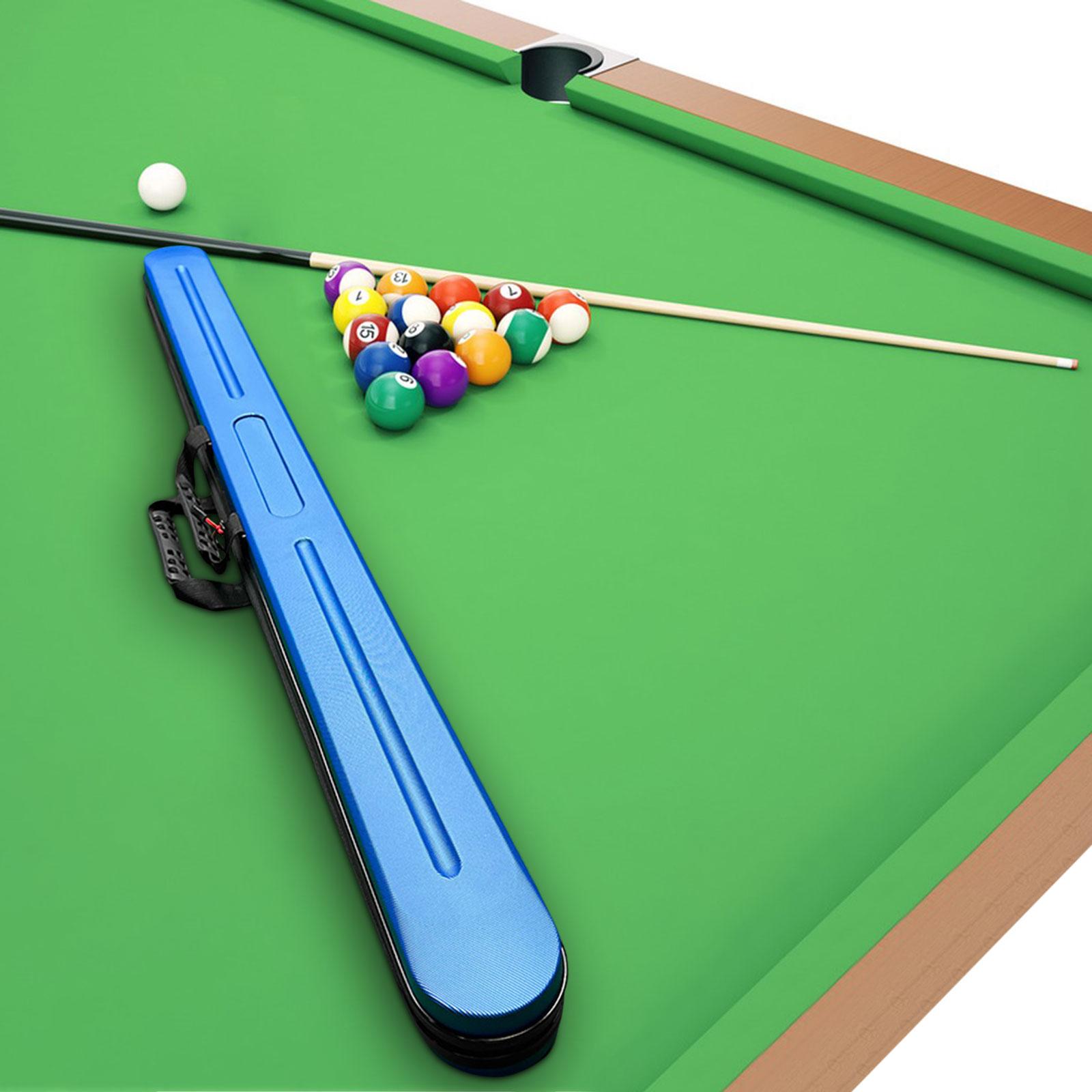 Billiard Stick Carrying Case PVC with Adjustable Shoulder Strap Carrying Bag Blue