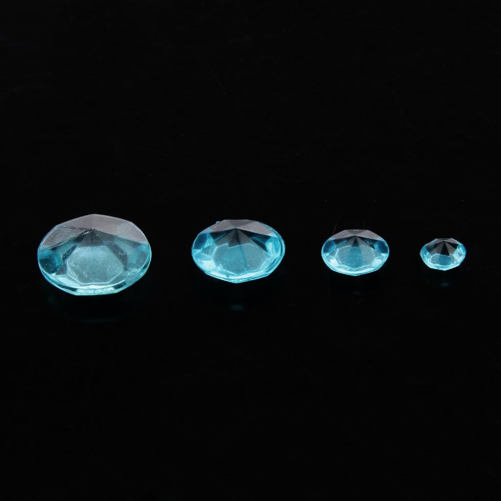 200pcs Acrylic Diamond Confetti Wedding Party Table Scatter Decor Blue 10mm
