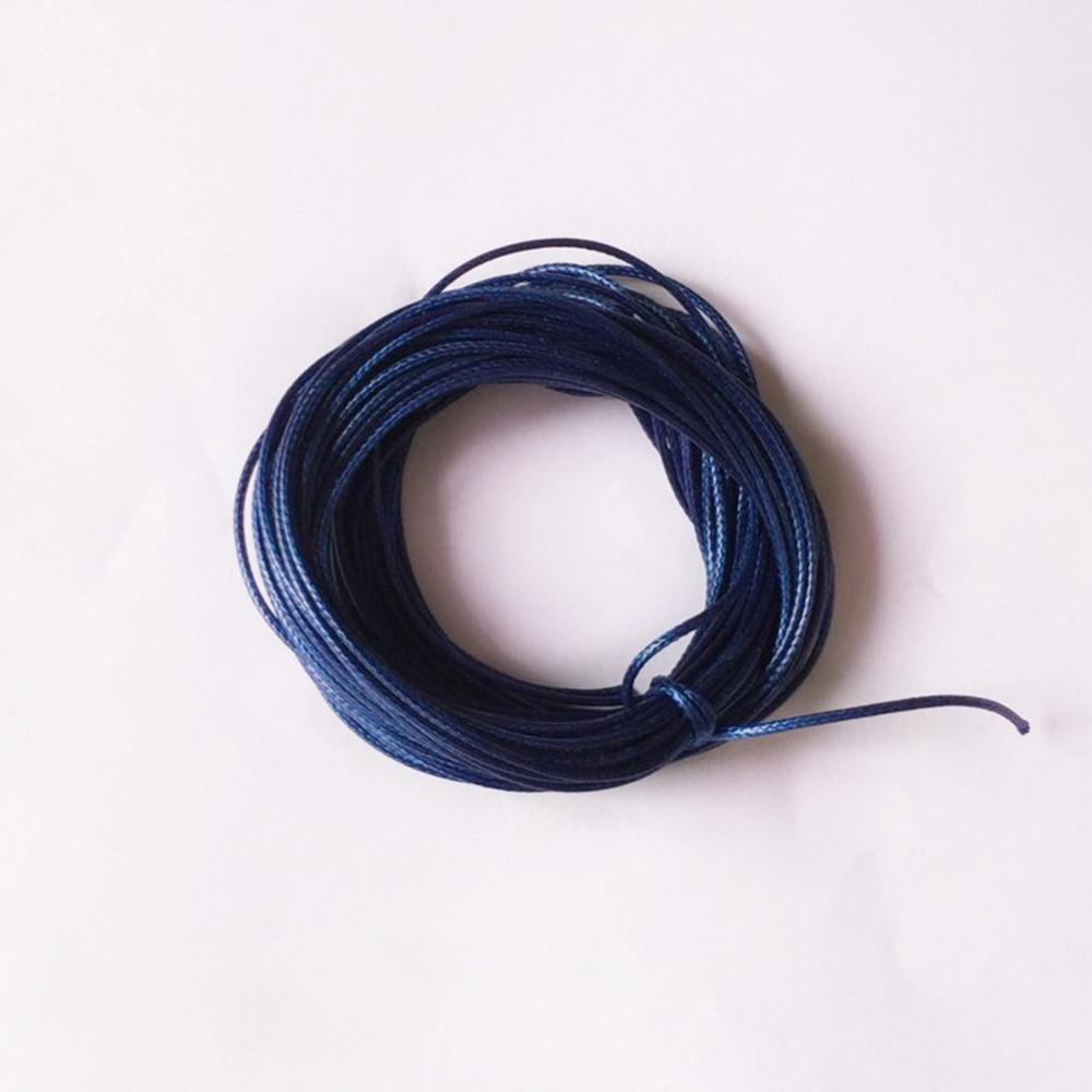 10M Wax Nylon String Rope for DIY Bracelet Neckace Making 1mm Dark Blue