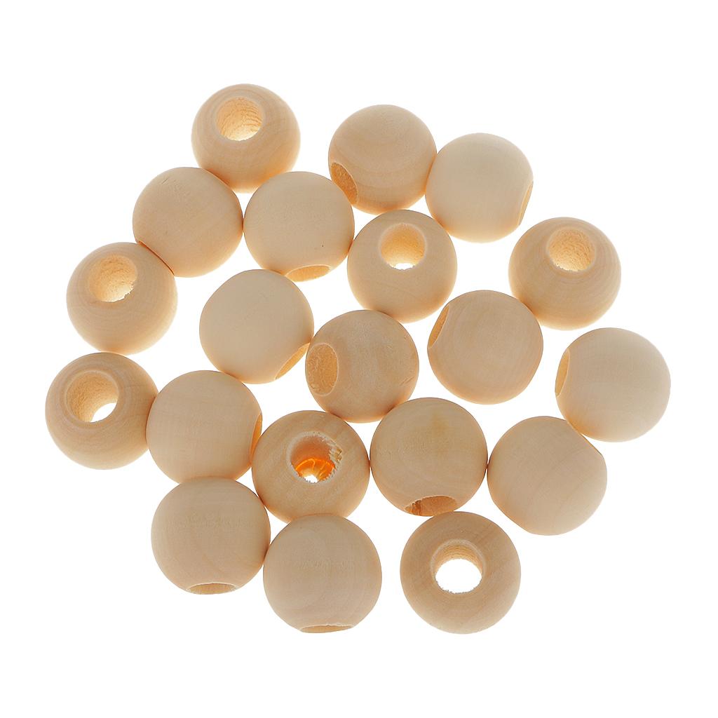 Round Wooden Spacer Beads