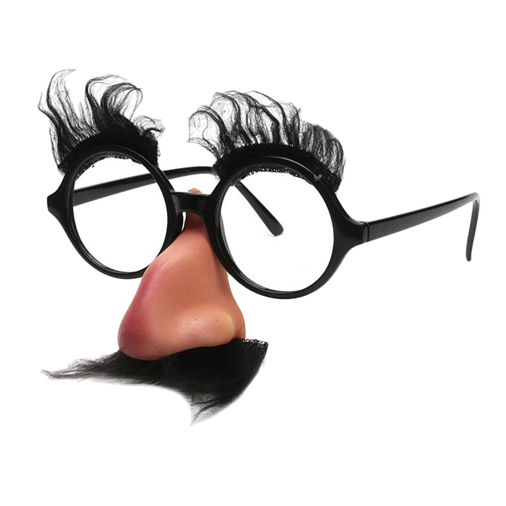 Mustache Eyebrow Nose Glasses