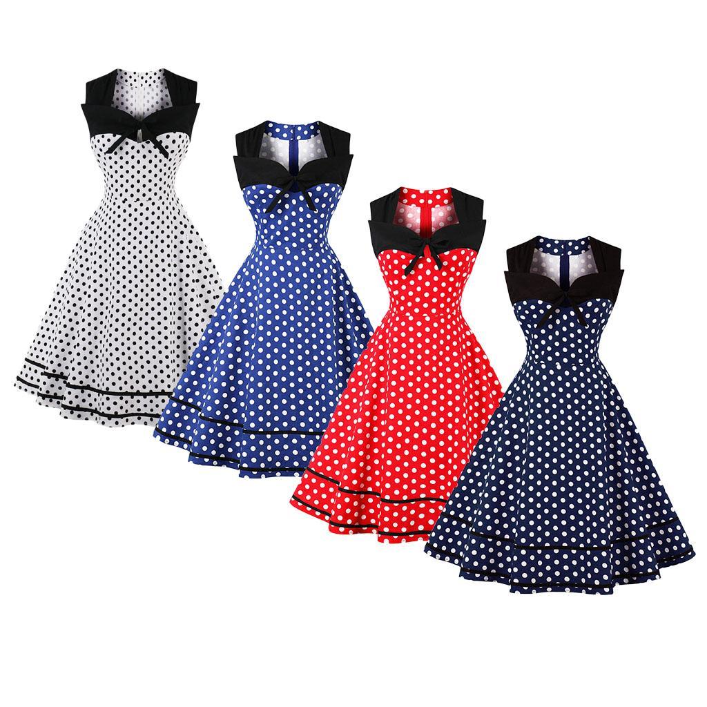 polka dot pinup dress