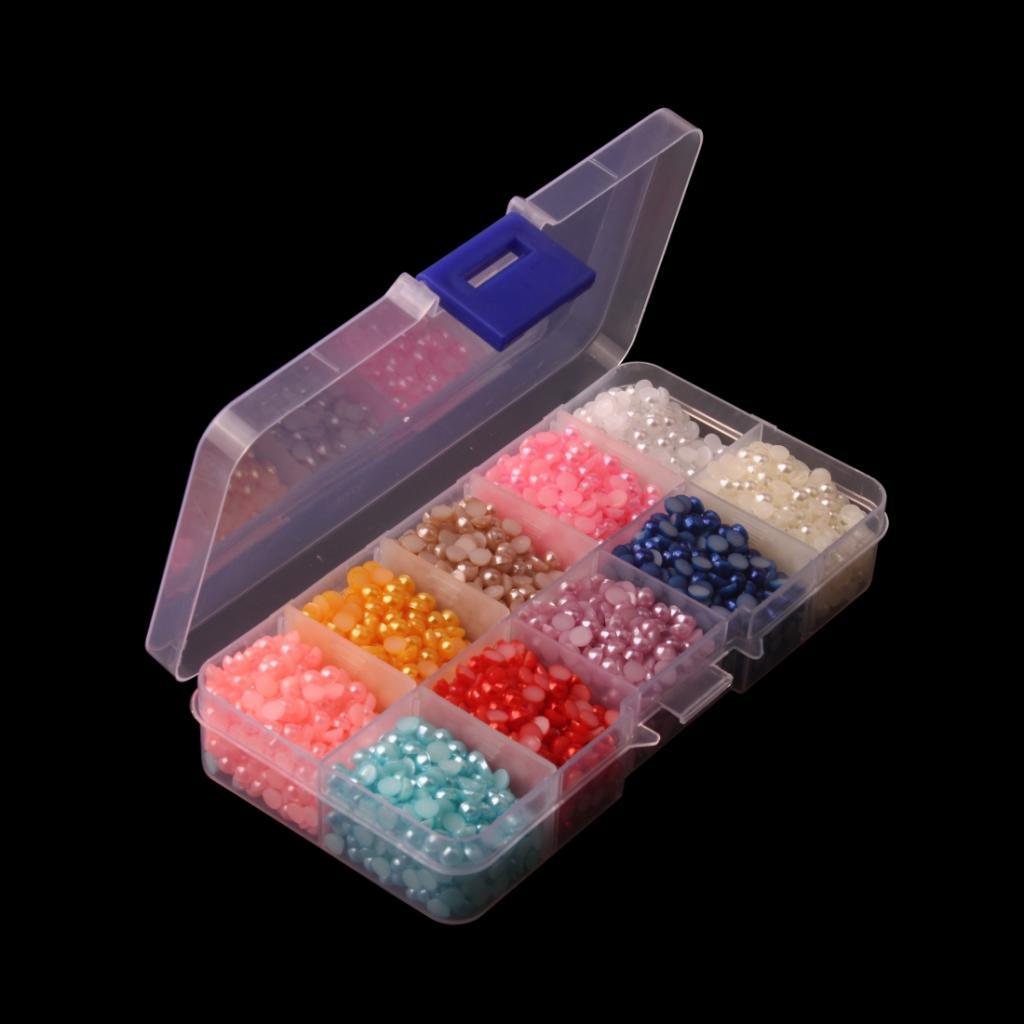 Wholesale Bulk Flat Back Half Round Handmade Pearls Scrapbook ABS Bead