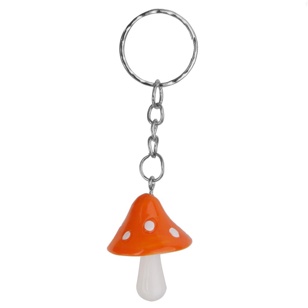 2x12pcs Mushrooms Keyrings