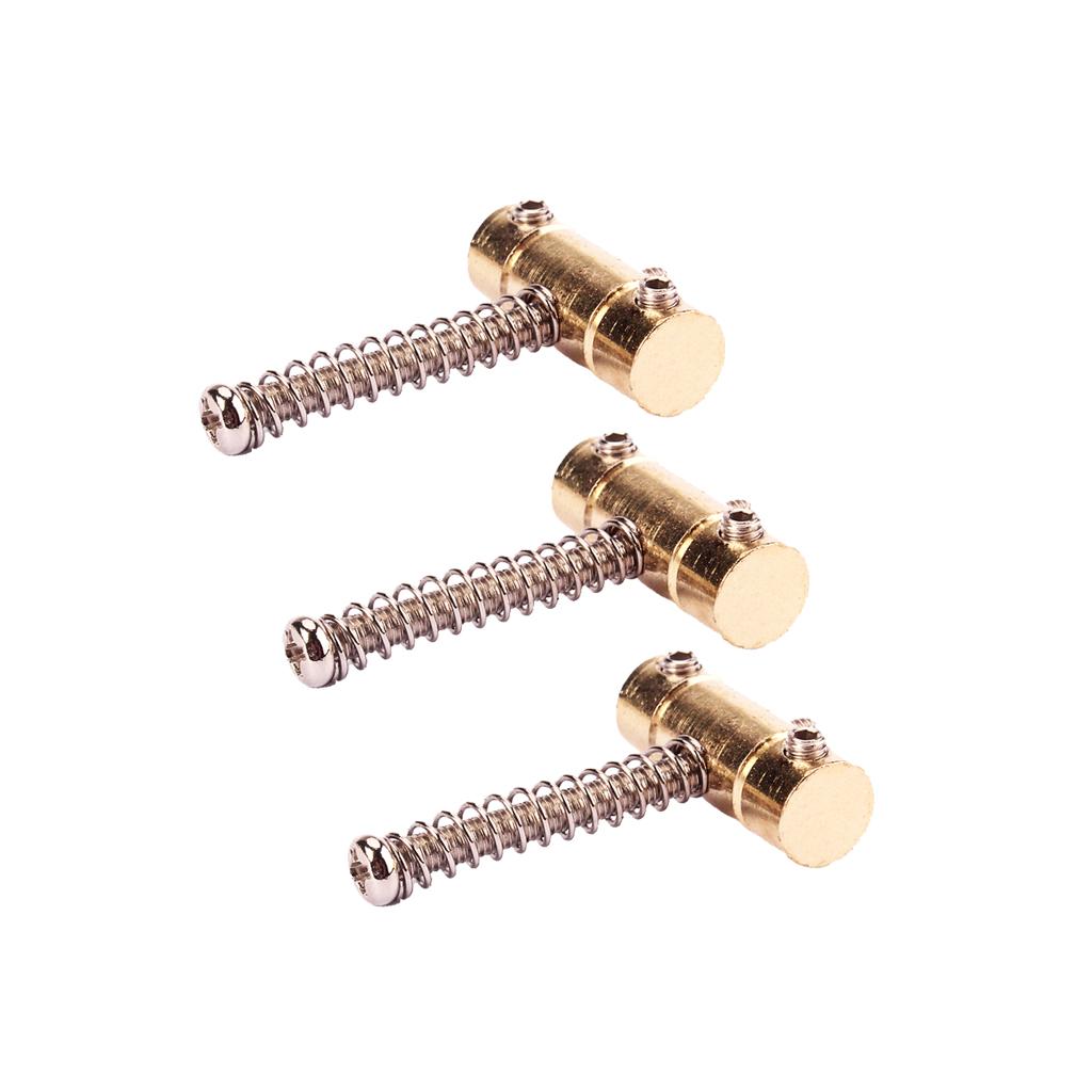 Set of 3 Brass Standard Saddles For Telecaster Tele Guitar