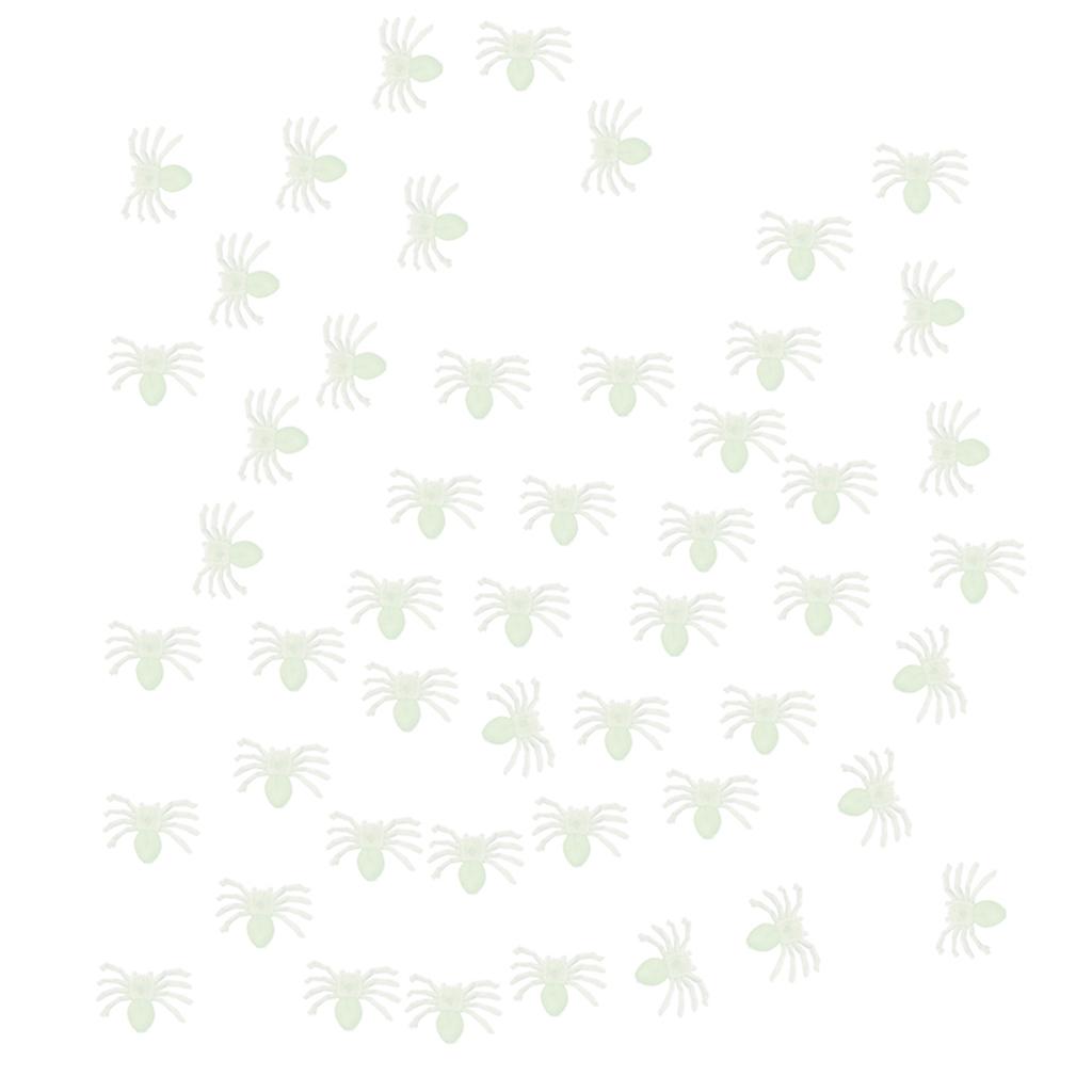 50pcs Simulation Spider Insect Model Educational Toy Party Favor Luminous