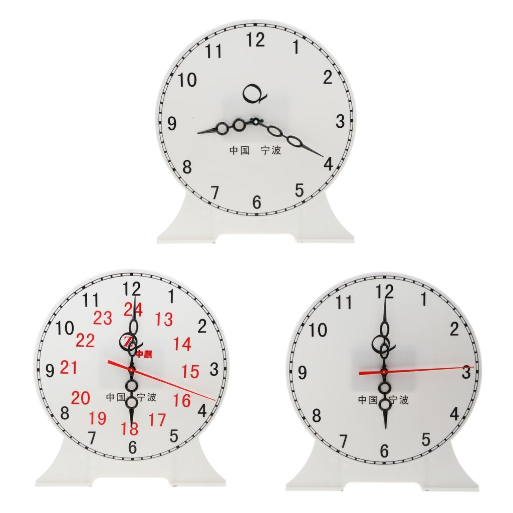 Time Teaching Clock Student 12 Hour Gear Clock Preschool Learning Toy A