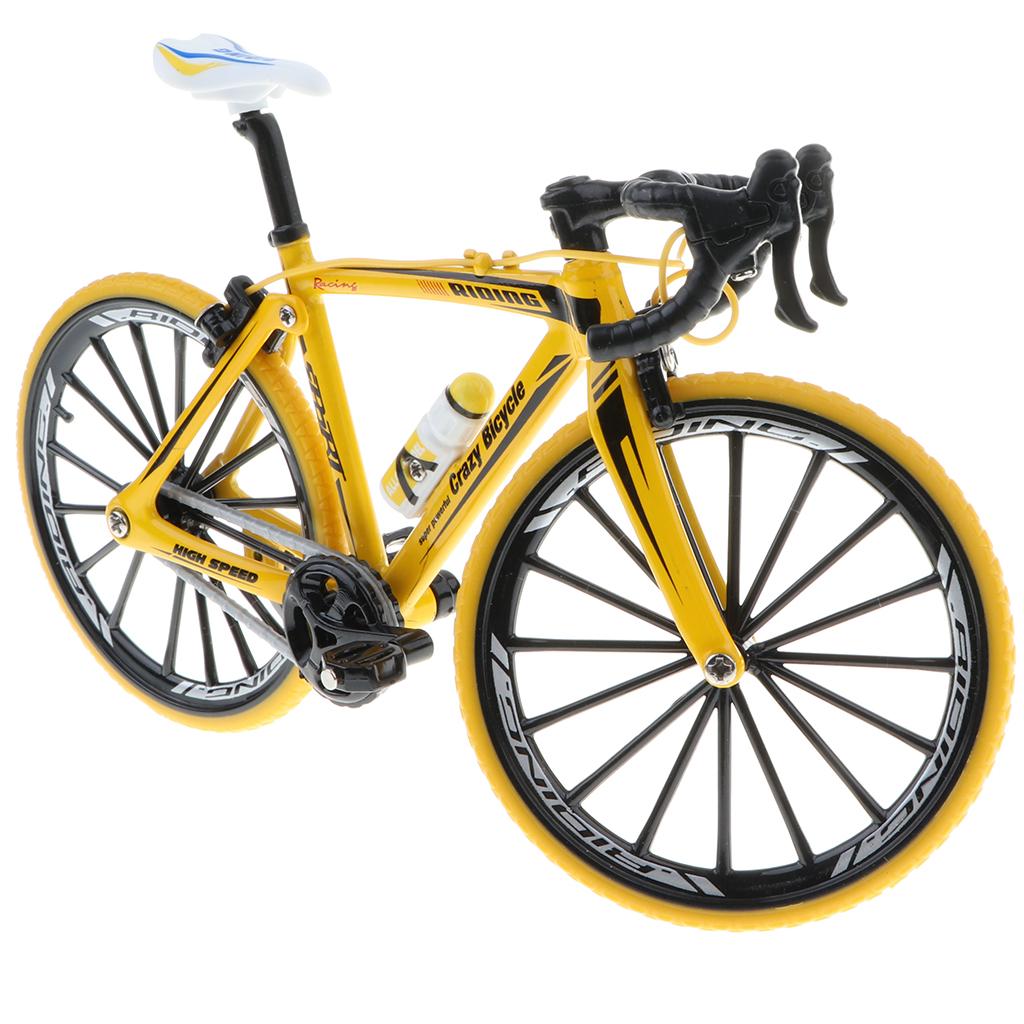 1:10 Scale Alloy Diecast Bike Model Handicraft Bicycle Toy Yellow2