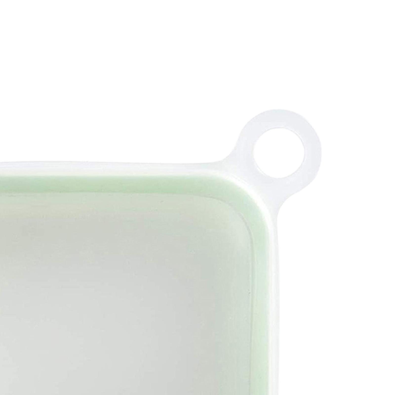 5xSilicone Sandwich Toast Box Container Bento Box Fruit Snack Food Container 