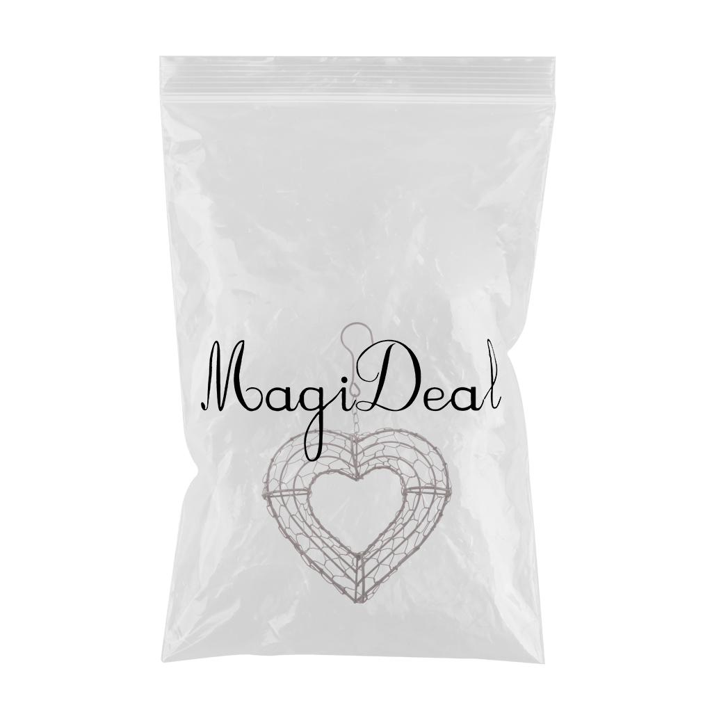 21cm Iron Frame Heart Shape Succulent Pot Metal Planter Iron Box Romantic