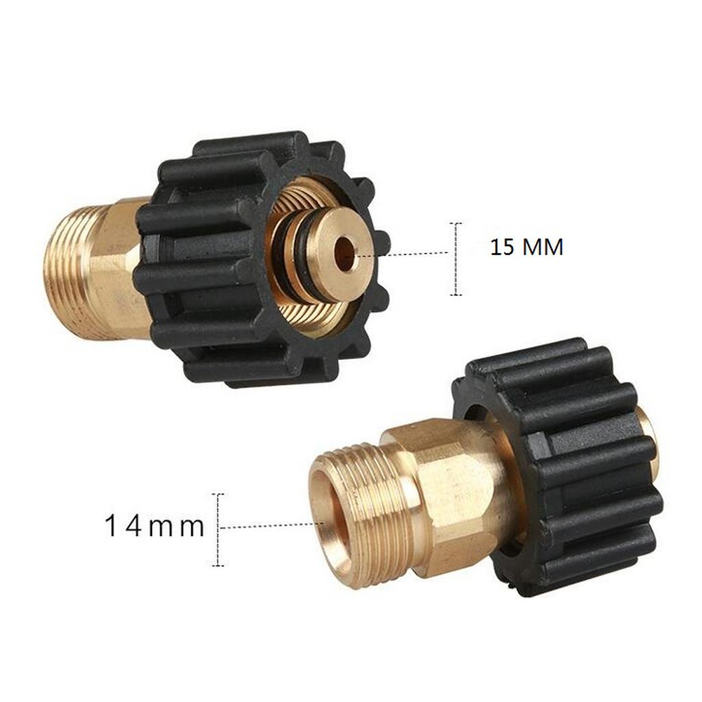 Pressure Washer Twist Connect M22M X M22F Solid Brass Coupling Adapter B