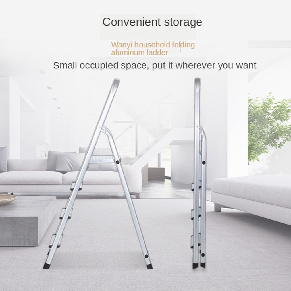 Folding Thickened Aluminum Ladder Double Ladder Aluminum Alloy Escalator 2