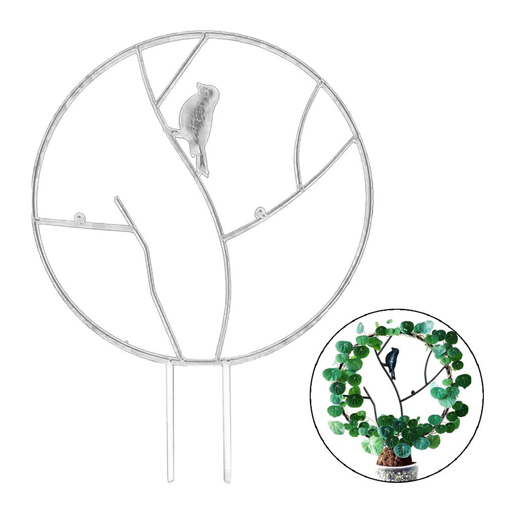 Garden Trellis Climbing Vine Potted Plants Support Trellises 35cm White