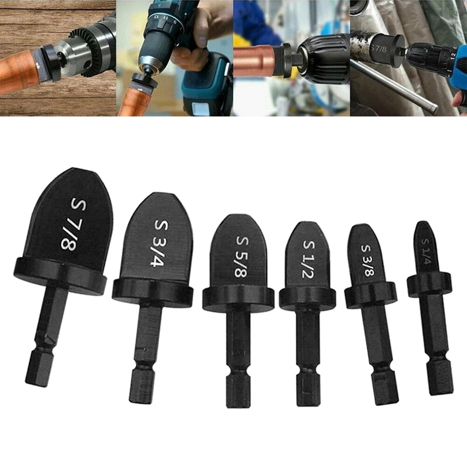 6pcs Swaging Tool Drill Bit Set Air Conditioner Tube Expander Multifunction