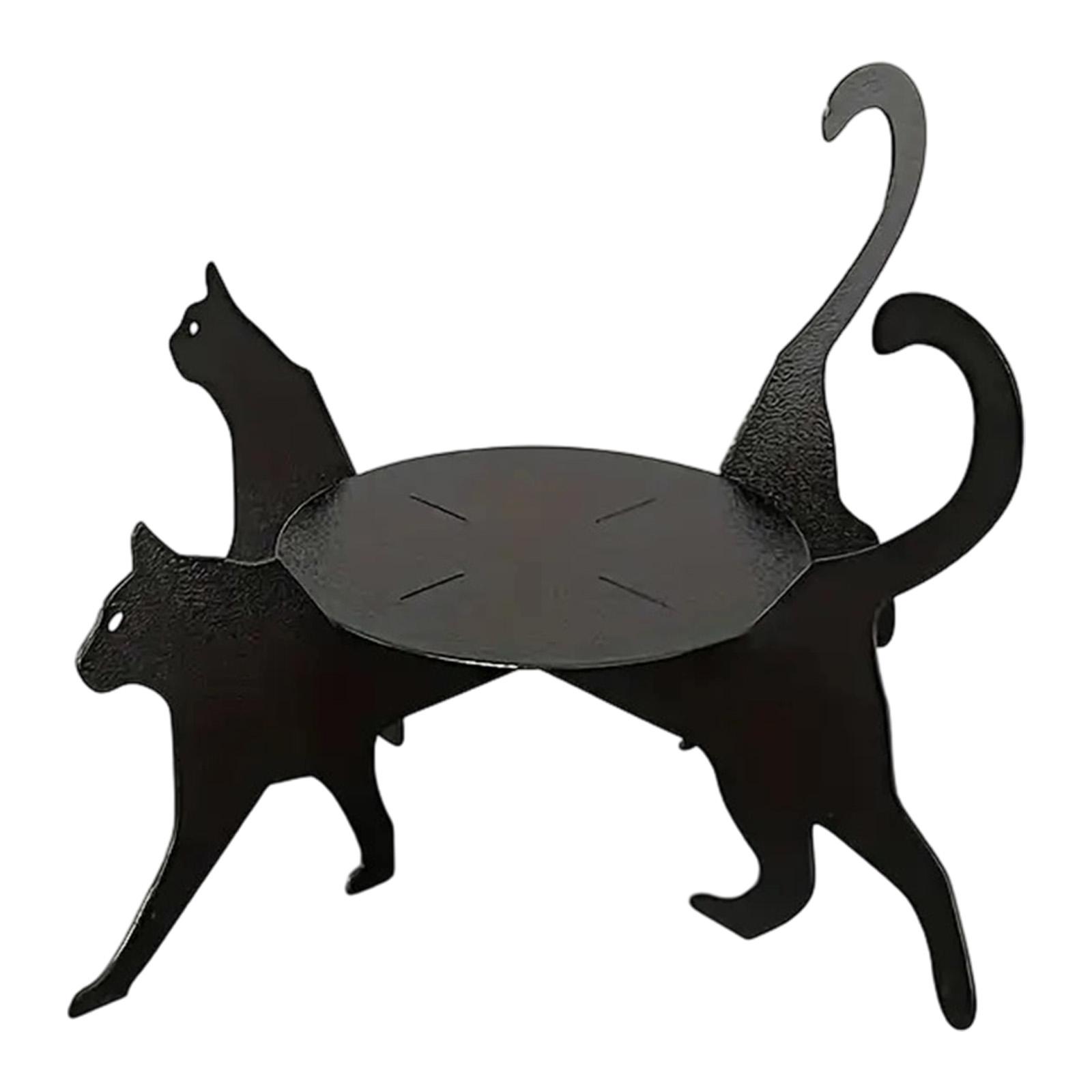 Cat Silhouette Plant Stand