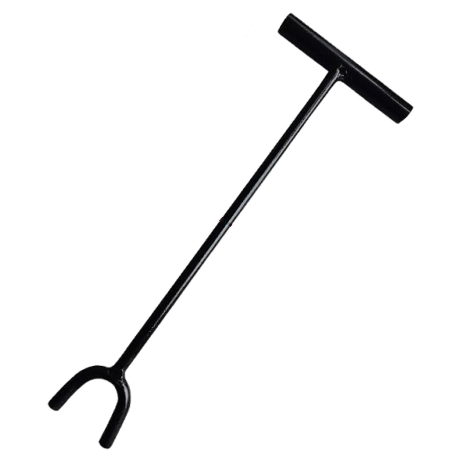 Water Valve Key Wrench Steel Garden Household Gas Heat Valve Multifunctional Length 80cm