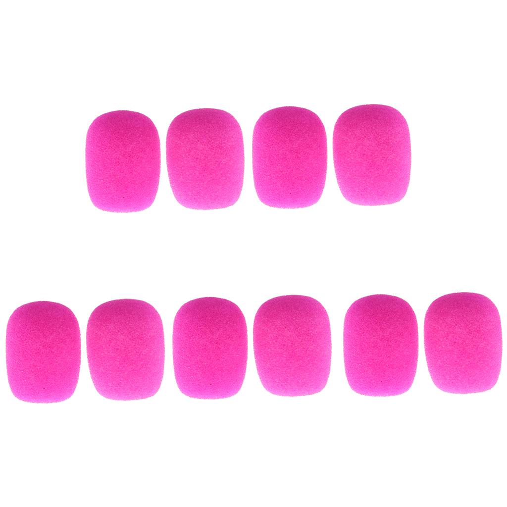 Mini Microphone Sponge Cover Windscreen Pack Of 20pcs - Fushcia Mic Covers