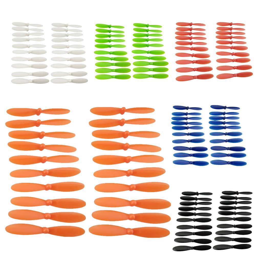 20Pcs Drone Propellers Propeller Blade H107B H107C H107D RC Quadcopter Black/Red