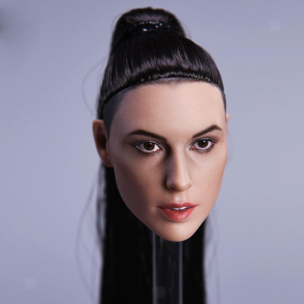 1 6 Scale Female Head Sculpt Model For 12 Ht Action Figures Ebay