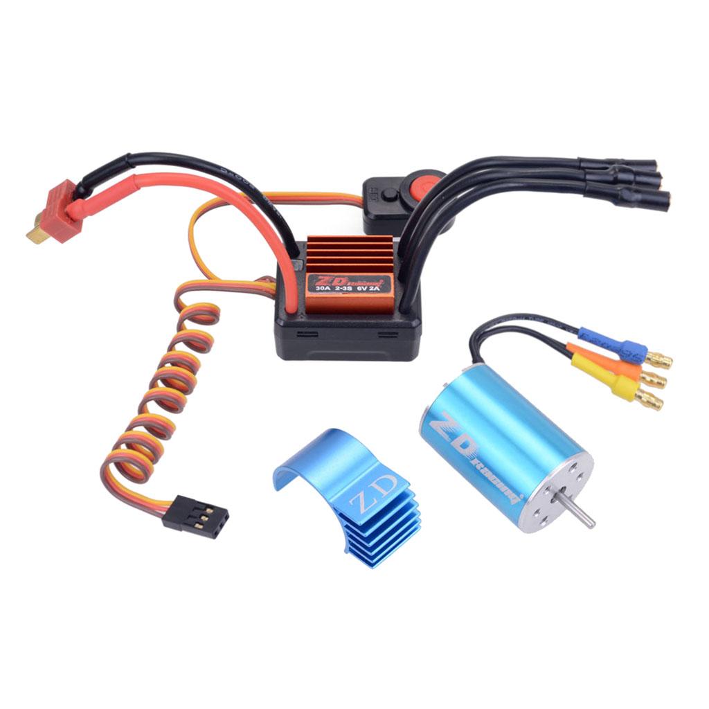 RC Car Combo Set Parts 30A ESC + 2435 Motor + Heatsink