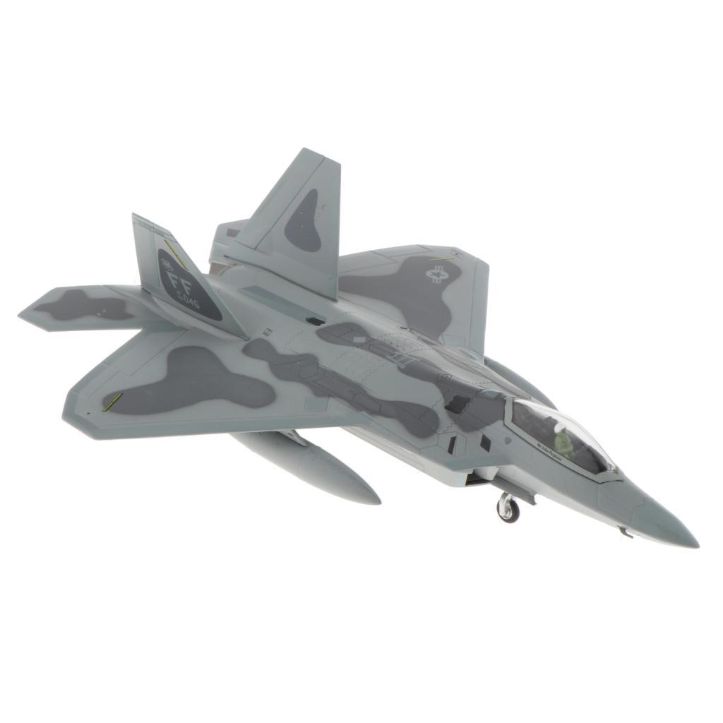 1:100 American Aircraft F-22 Fighter Raptor Pplane Diecast Alloy Models