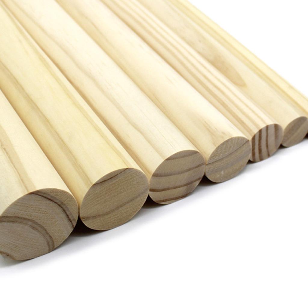 5 Round Wooden Sticks Rod Craft Architecture Model Crafts DIY 4x30cm