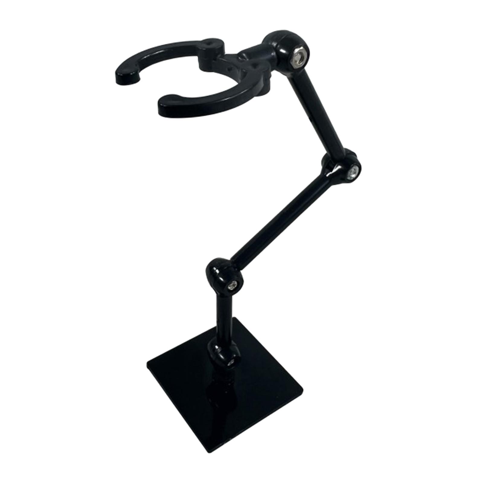 Hobby Action Base Display Stand Flexible Adjustable for 6'' Doll Black