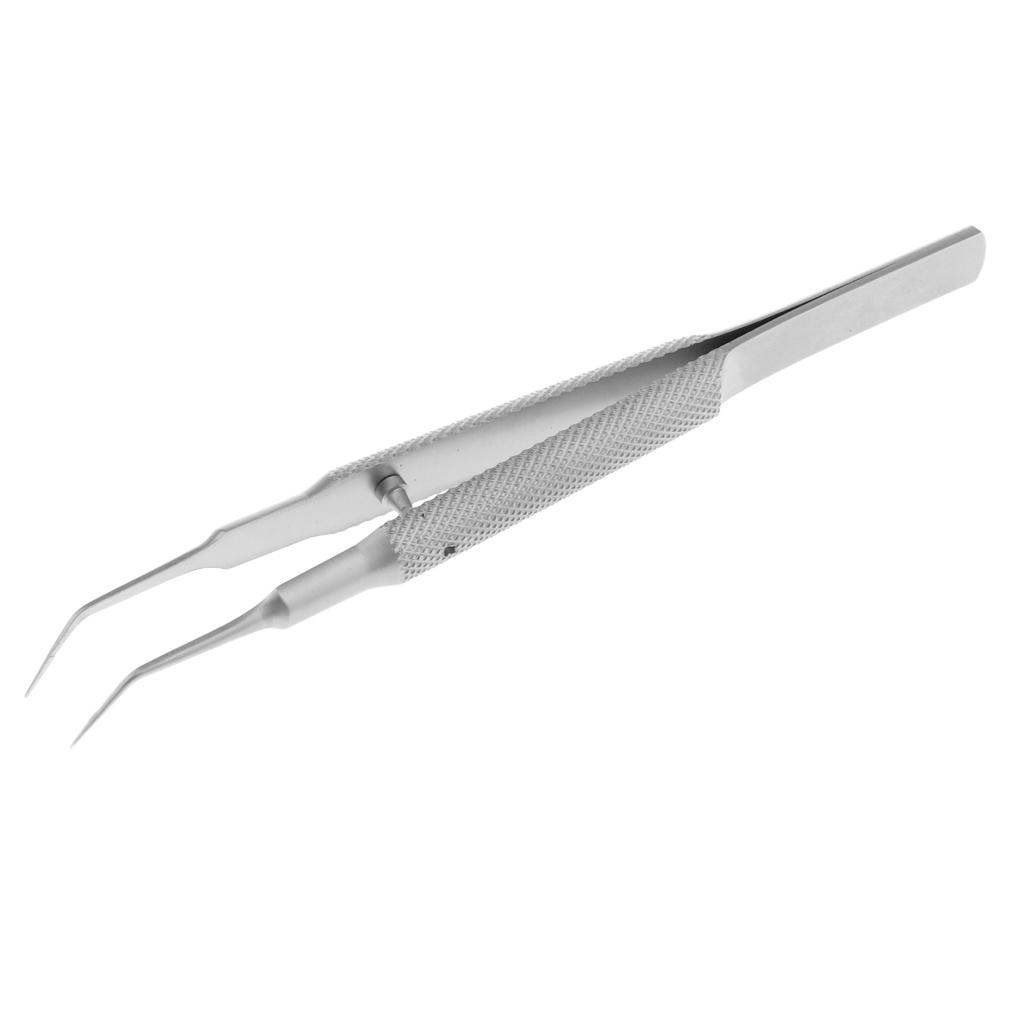 Stainless Steel Micro Precision Tweezer Pointed Curved Straight Angle-Toothed