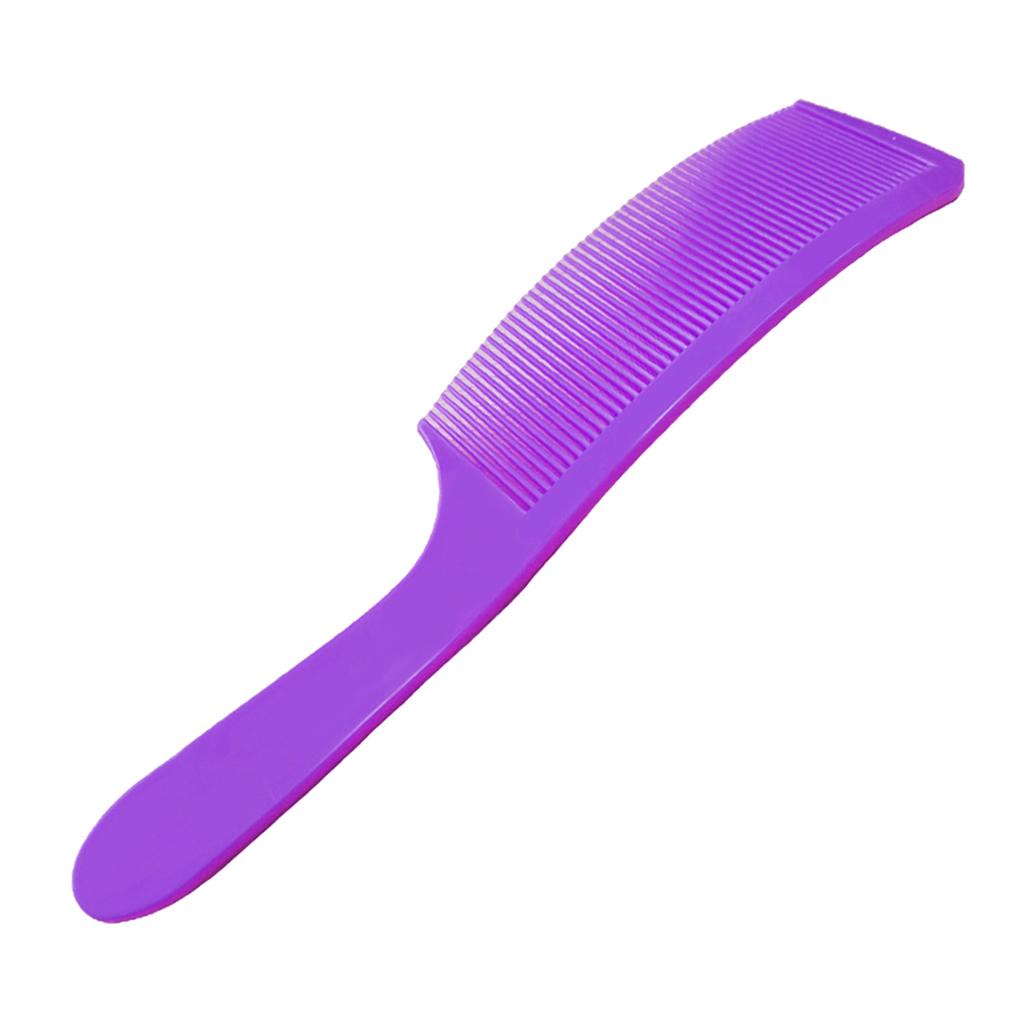 Barber Stylist Curved Styling Comb Flat Top Hairdressing Comb Purple