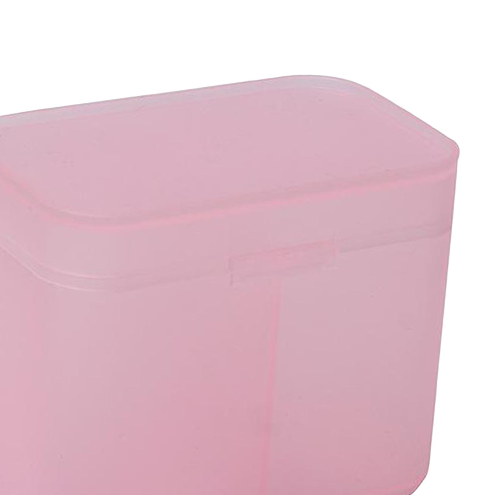 2x Plastic Cotton Swab Container Organizer Holder Makeup Pads Storage Box