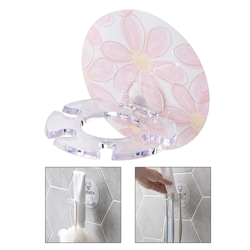 Toothbrush Holder Razor Stand Rack Toothpaste Holder  Four Slot  flower