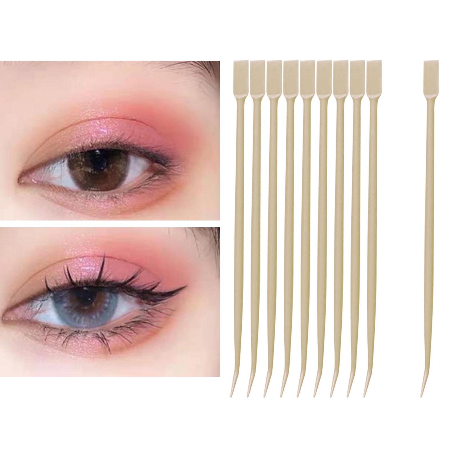 Plastic Eyelash Perming Stick 10Pcs Durable Lightweight for Professional Beige