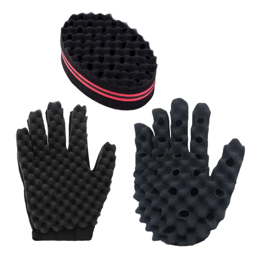 Hair Curl Sponge Gloves Kit