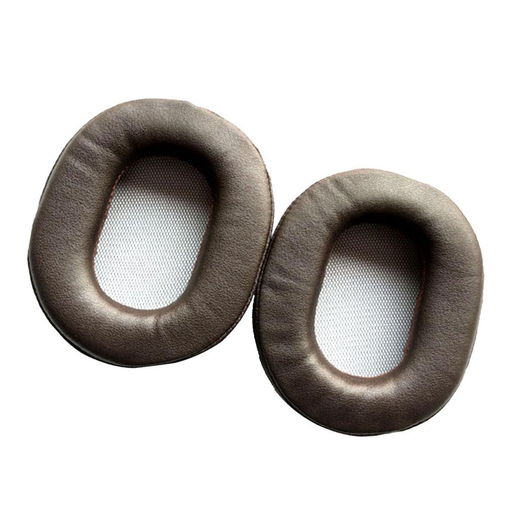 Headphones Ear Pads Cushion Cover for Sony MDR-1R 1RNC 1RMK2 Brown