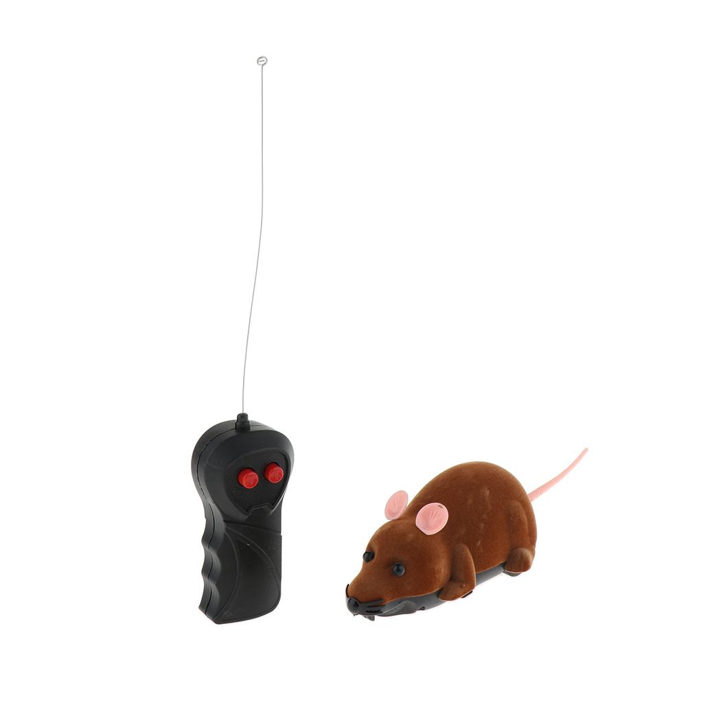 Elektronische Ratte Maus Spielzeug Katzen Hunde Haustier mit Fernbedienung 