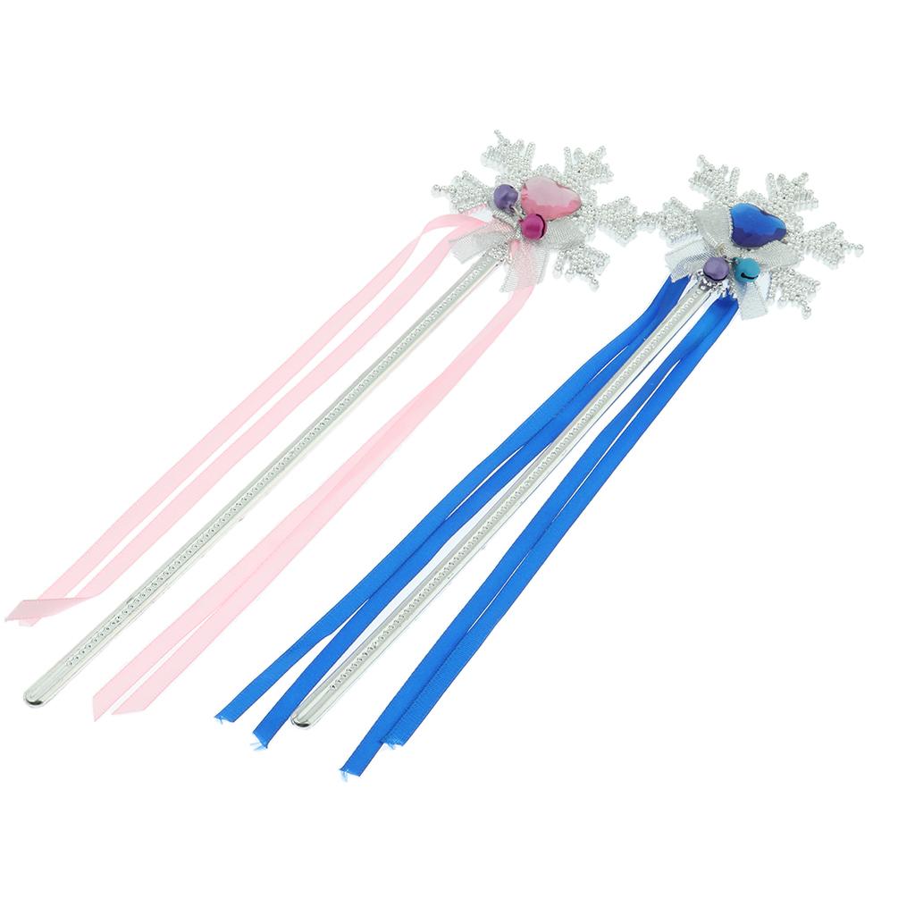 Cat Teaser Wand Toy Interactive Cat and Kitten Toy Wands Snowflake-Shaped