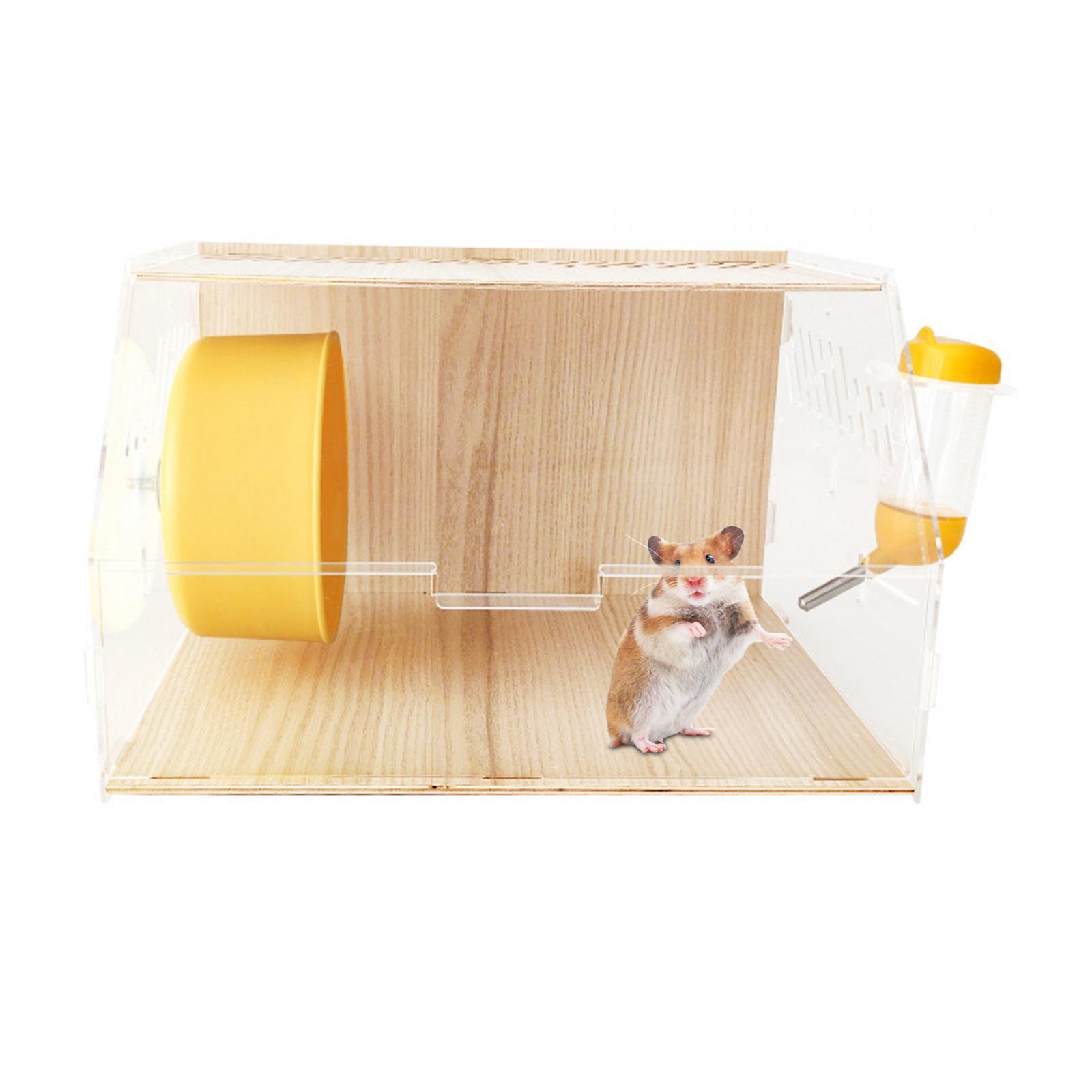 Hamster Cage Villa Ventilation Holes Acrylic Cage for Hedgehog Small Animals