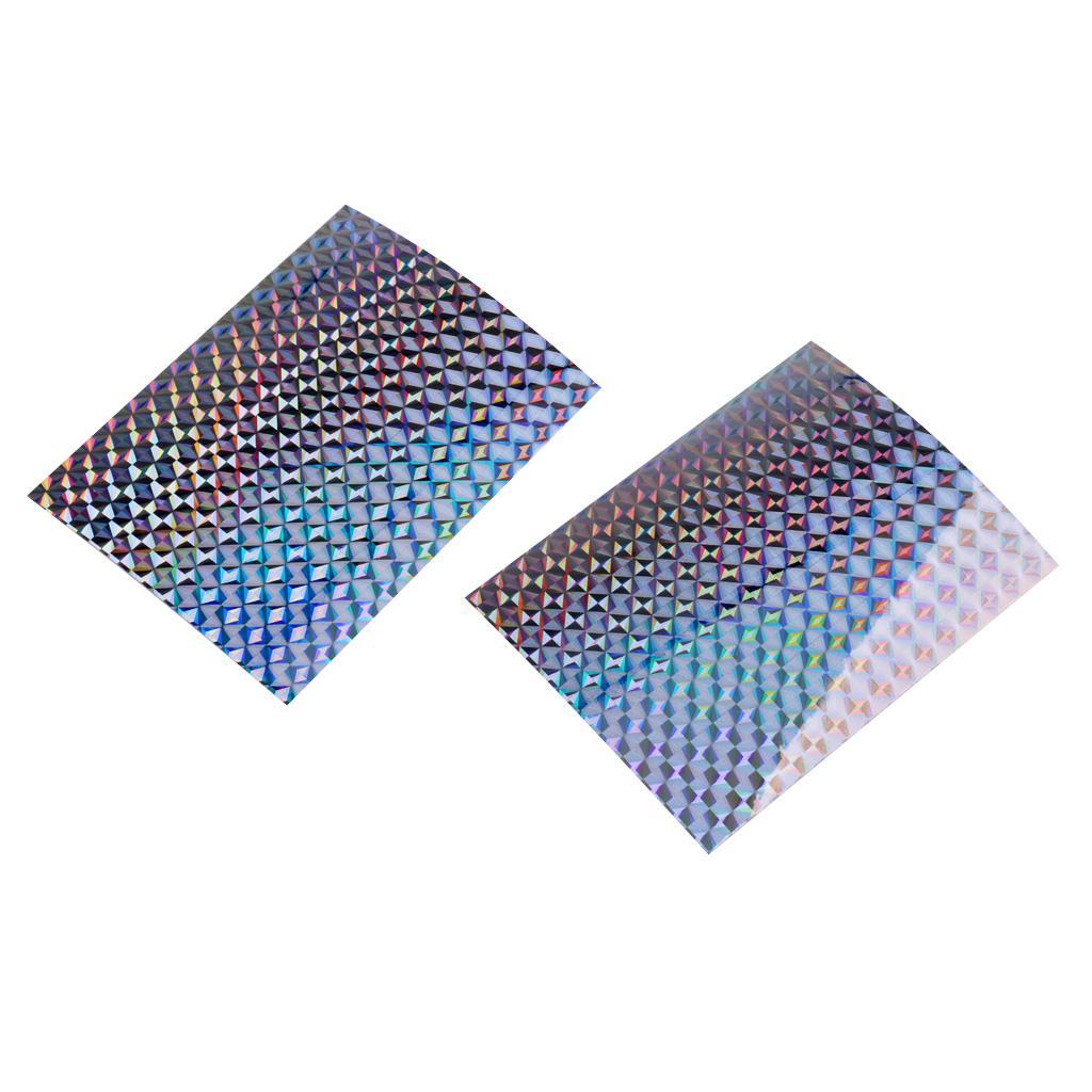 2/" X 6/" Holographique échelle Water Proof leurre Bande 3 pièces