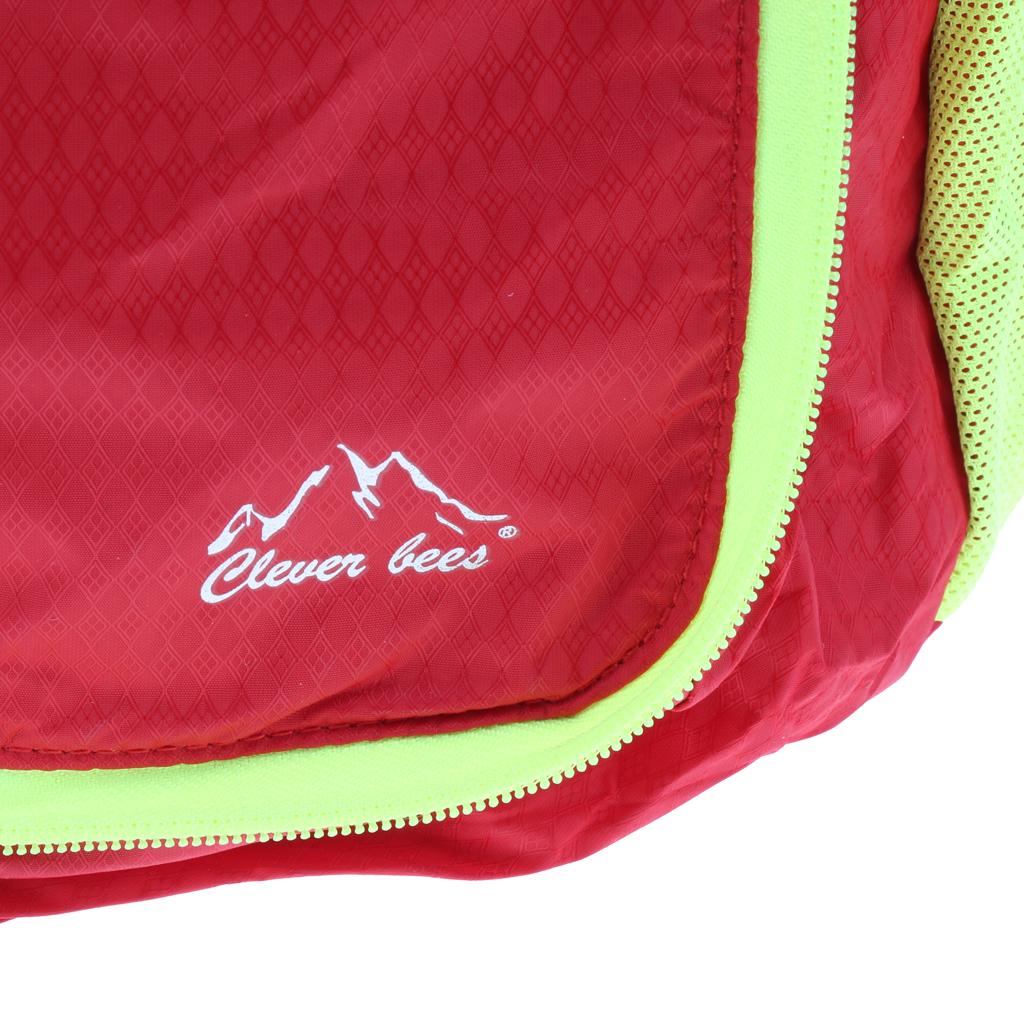 Outdoor Sport Backpack Travel Daypack Nylon Waterproof Folding Bag Red