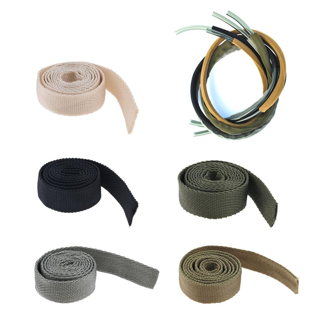 5xHydration Pack Drink Tube Cover Drinking Hose Sleeve Protector Army Green