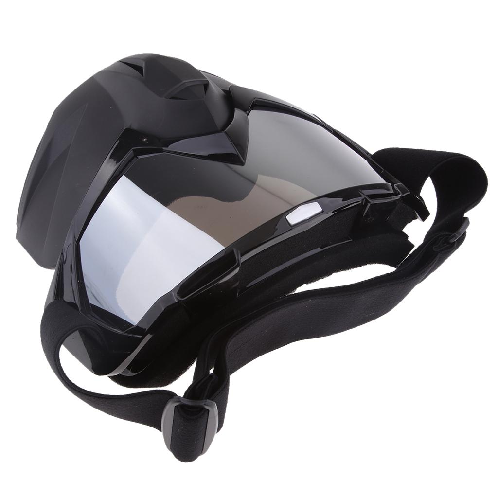 Outdoors Snowmobile Snowboard Goggles for Detachable Face Mask Windproof