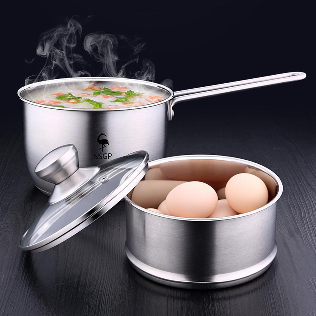 Stainless Steel Cookware Saucepan Pan Pot Kitchen Milk Food Cooking