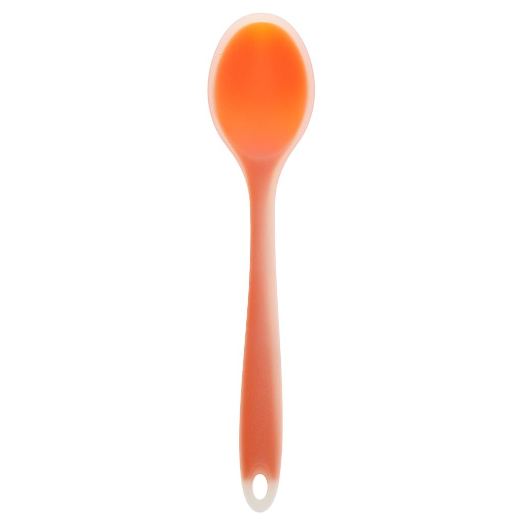 3xSilicone Ladle Soup Spoon Utensils Non-stick Cooking Kitchen Tools Orange #1